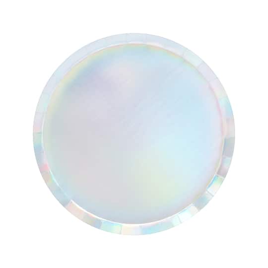 12 Packs: 8 ct. (96 total) 9&#x22; Iridescent Paper Plates by Celebrate It&#x2122;
